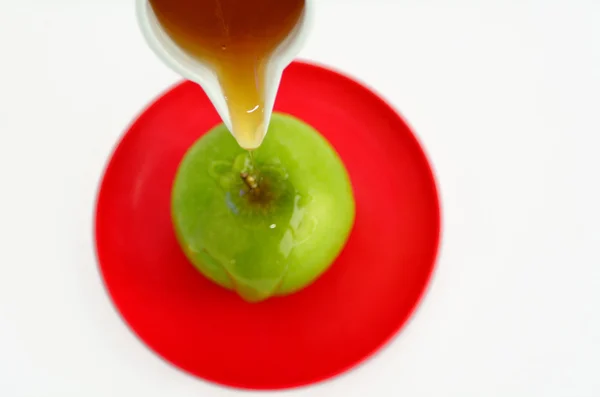 Manzanas y miel — Foto de Stock