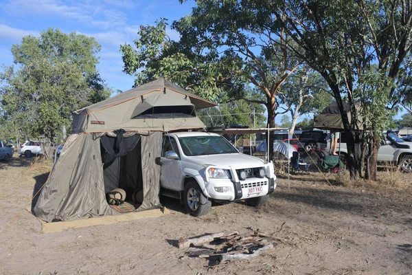 Outback Australien Juni 2019 Toyota Land Cruiser 120 Prado Einem — Stockfoto