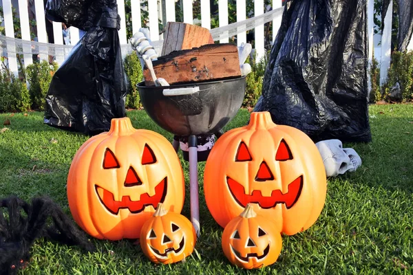 Perth Oct 2021 Halloween Dekorációk Jack Lanter Halloween Egy Ünnep — Stock Fotó