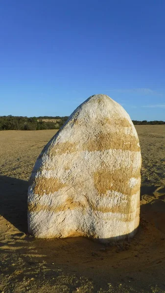 Una Roccia Pinnacolo Nel Deserto Pinnacles Nell Australia Occidentale — Foto Stock