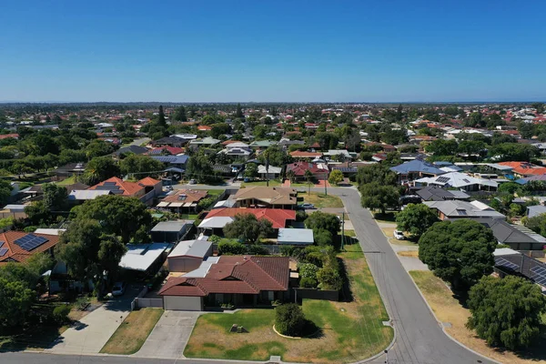 Luchtlandschap Uitzicht Een Zonnige Kustwijk Rockingham West Australië Geen Mensen — Stockfoto