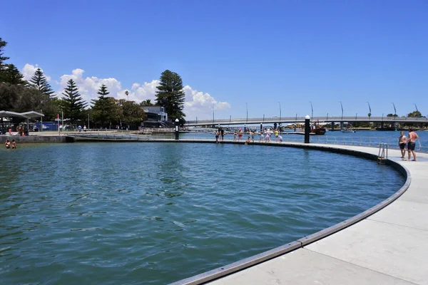 Mandurah Jan 2022 Mandurah Estuary Pool Mandurah Coastal City Popular Stock Picture