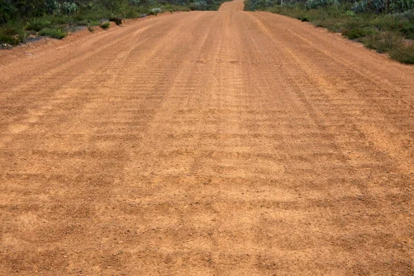 Bardzo Falista Droga Gruntowa Australii Zachodniej — Zdjęcie stockowe