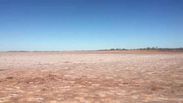 Menzies Mar 2022 Vista Panorâmica Lago Sal Lake Ballard Perto — Vídeo de Stock