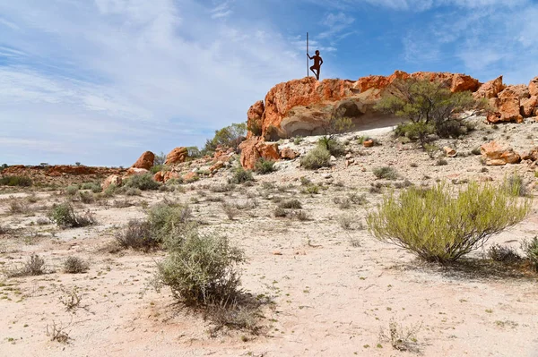 Landschapsbeeld Van Granieten Bij Mount Magnet West Australië Outback — Stockfoto