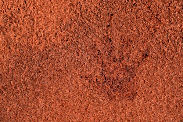 Impressão Mão Humana Uma Areia Vermelha Outback Austrália — Fotografia de Stock