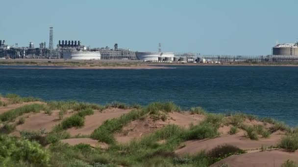 Онслоу Июнь 2022 Chevron Wheatstone Onshore Lng Facility Шеврон Австралия — стоковое видео