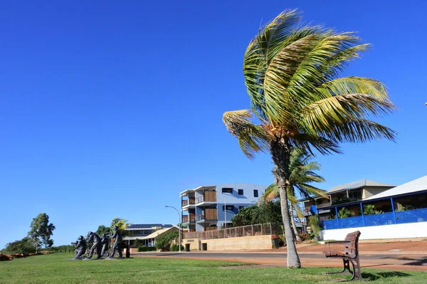 Landschaft Blick Auf Onslow Küstenstadt Waterfront Westrn Australien — Stockfoto