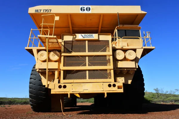 Dump truck in Western Australia. Mining industry in the state, accounted for 46% of Australia\'s income from total merchandise exports in 201920.