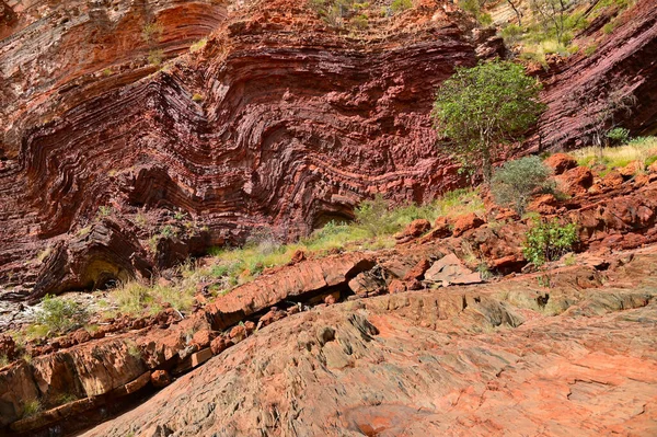 Landscape View Hamersley Gorge Karijini National Park Pilbara Region Western — Foto de Stock