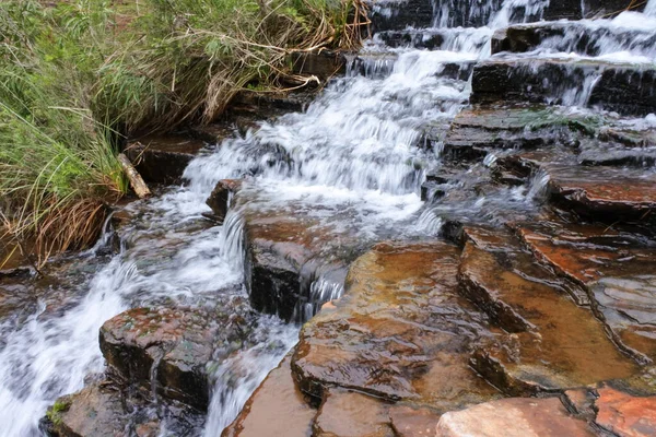 Fresh Water Cascades Dales Gorge Karijini National Park Pilbara Region — Zdjęcie stockowe