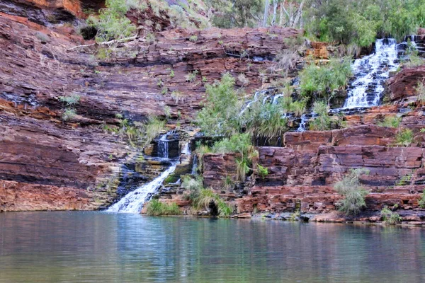 Landscape View Circular Pool Dales Gorge Karijini National Park Pilbara — стокове фото