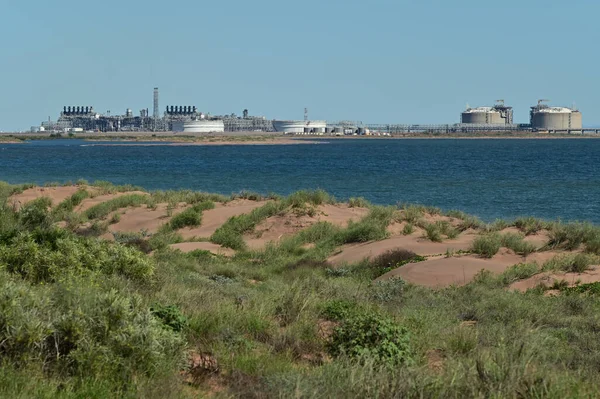 Onslow Junho 2022 Wheatstone Lng Fábrica Gás Natural Liquefeito Perto — Fotografia de Stock