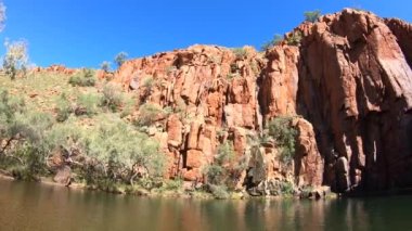 Landscape view of Python Pool Millstream Chichester Range National Park Pilbara region Western Australia.