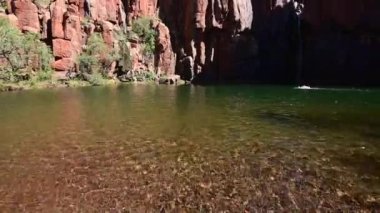 Landscape view of Python Pool Millstream Chichester Range National Park Pilbara region Western Australia