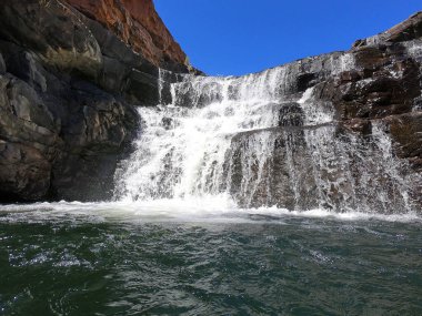 Bell Gorge (Dalmanyi) waterfall in Kimberley region Western Australia.