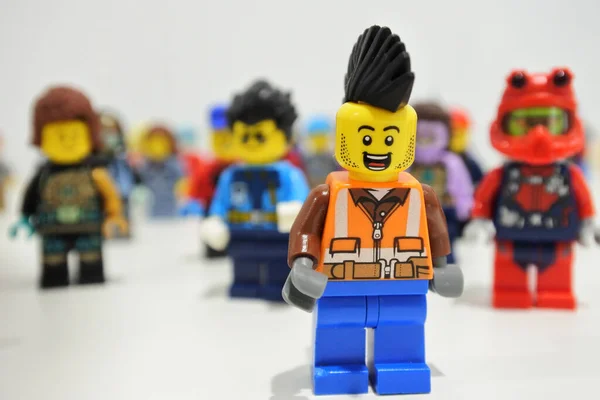 Brisbane Sep 2022 Groep Van Lego Minifiguren Voor Het Eerst — Stockfoto