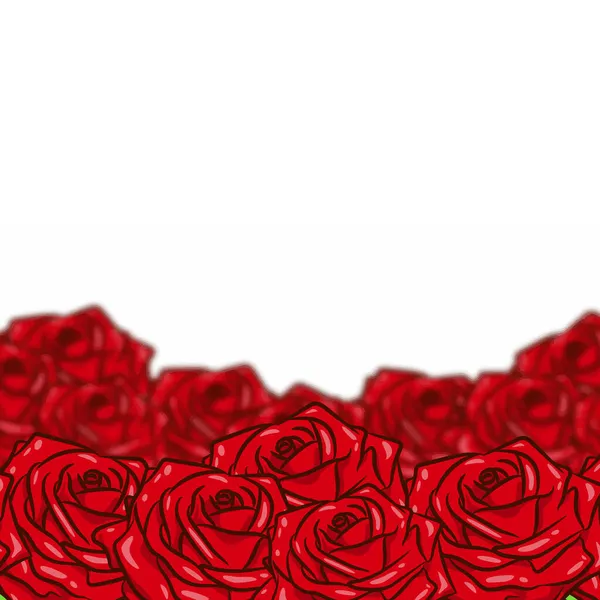 Sevgililer Günü Arkaplan Gülleri Romantik Ruh Hali Arkaplan Çiçekleri — Stok Vektör