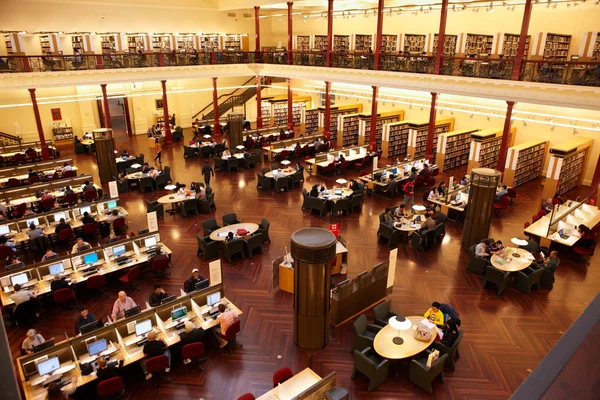 Studierum i delstaten biblioteket — Stockfoto