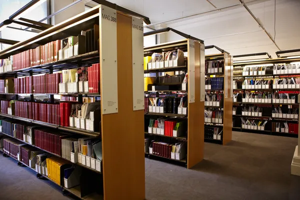 Book collection in state library — Stock Photo, Image