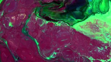 Sanatın Soyut Güzelliği Boya Patladı Renkli Fantezi Yayıldı