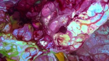 Psikedelik Resimli Soyut Arkaplan Canlı Sıvı Renk Doku Görüntüsü.