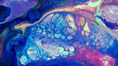 Psikedelik Resimli Soyut Arkaplan Canlı Sıvı Renk Doku Görüntüsü.