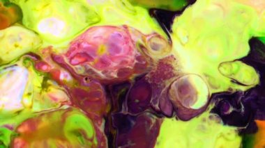 Psikedelik Resimli Soyut Arkaplan Canlı Sıvı Renk Doku Görüntüsü.