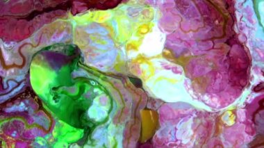 Psikedelik Resimli Soyut Arkaplan Canlı Sıvı Renk Doku Görüntüsü.