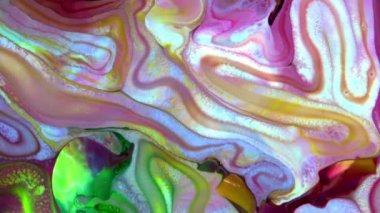 Psikedelik Resimli Soyut Arkaplan Canlı Sıvı Renk Doku Görüntüsü.