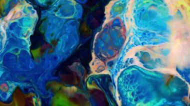 Psikedelik Resimli Soyut Arkaplan Canlı Sıvı Renk Doku Görüntüsü.