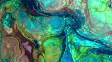 Psikedelik Resimli Soyut Arkaplan Canlı Sıvı Renk Doku Görüntüsü.
