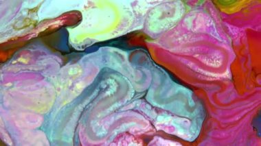 Psikedelik Resimli Soyut Arkaplan Canlı Sıvı Renk Doku Görüntüsü.