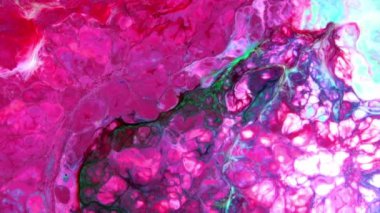 Soyut Renkli Boya Mürekkebi Patlaması Psikedelik Patlama Hareketi.