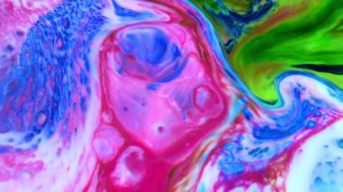 Soyut Renkli Boya Mürekkebi Patlaması Psikedelik Patlama Hareketi.