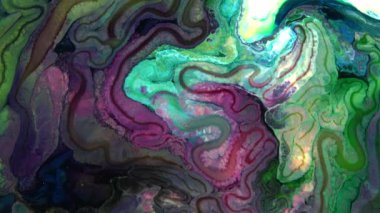 Soyut Renkli Sıvı Boya Arkaplanının Yakın Çekimi. 