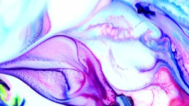 Soyut Renkli Mürekkep Sıvı Patlaması Pshychedelic Boya Patlaması Hareketi.