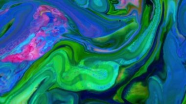 Soyut Renkli Mürekkep Sıvı Patlaması Pshychedelic Boya Patlaması Hareketi.