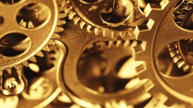 Sihirli Vintage Metal Çarkları Kapatın Çalışma Mekanizması Dönüşümlü