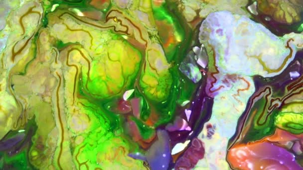 Soyut Grunge Rengi Boya Yayılma Patlaması Arkaplanı — Stok video