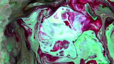 Renkli Kaos Mürekkebi Sıvı Türbülans Hareketinde Yayıldı 