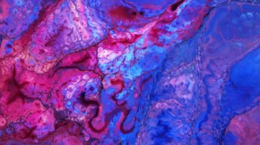 Sanat Mürekkebi Boyasının Soyut Güzelliği Renkli Fantezi Patlattı