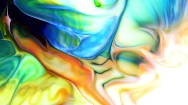 Sanat Mürekkebi Boyasının Soyut Güzelliği Renkli Fantezi Patlattı