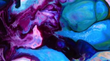 Sanat Mürekkebi Boyasının Soyut Güzelliği Renkli Fantezi Patlattı