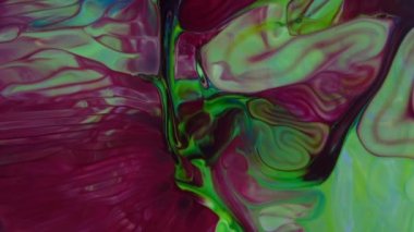 Soyut Renkli Sıvı Boya Arkaplanının Yakın Çekimi. 