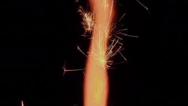 Błyszczące Iskry Płonącego Ognia Burning Abstract Fire Sparkle — Wideo stockowe
