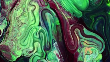 Çok Güzel Soyut Sanatın Güzelliği Mürekkep Boyası Renkli Fantezi Patlattı