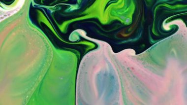 Çok Güzel Soyut Sanatın Güzelliği Mürekkep Boyası Renkli Fantezi Patlattı