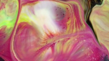 Soyut Organik Hipnotik Mürekkep Renkli Boya Yayılır