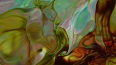 Soyut Organik Hipnotik Mürekkep Renkli Boya Yayılır